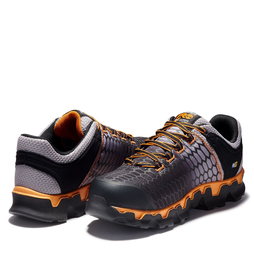 Zapatos De Seguridad Timberland Hombre Pro® Powertrain Sport Alloy Toe Sd Gris/Negras - Chile VWD-09